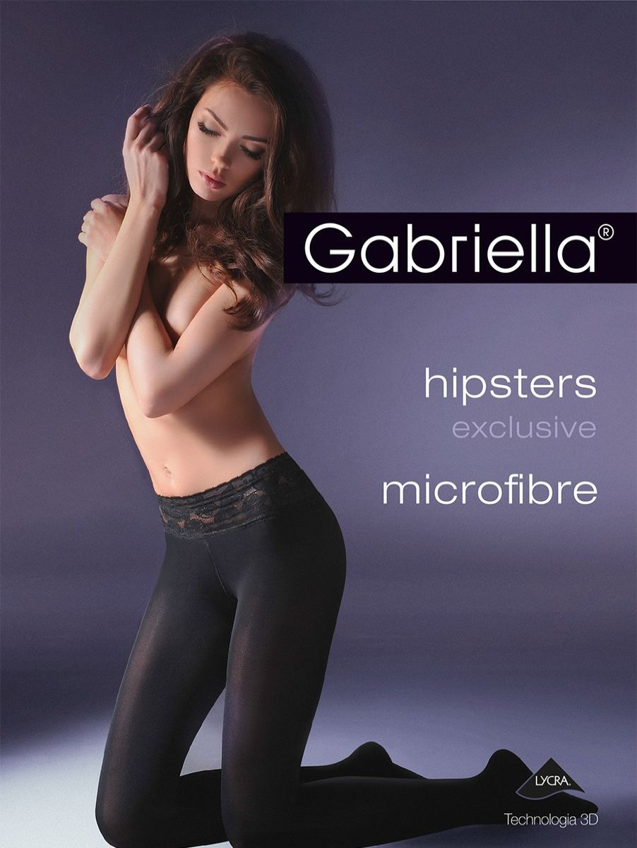 Gabriella Strumpfhose Hipsters Exclusive Microfibre Nero Microfaser