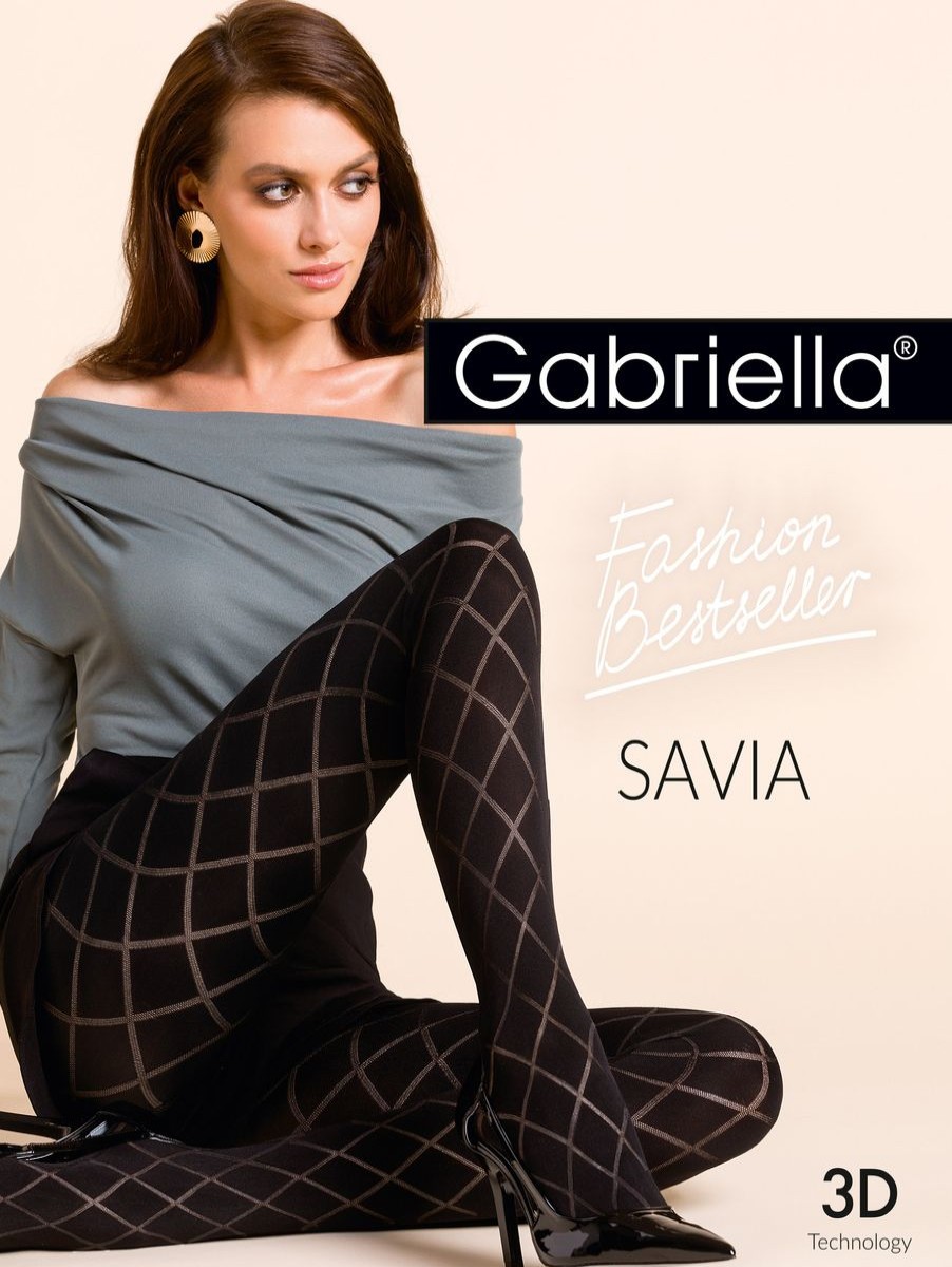 Gabriella Strumpfhose Savia Nero Plus Size