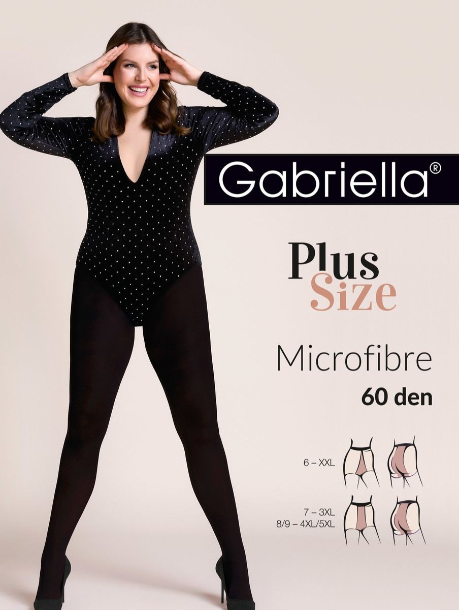 Gabriella Strumpfhose Microfibre Plus Size 60 Den Klassische Blickdichte Strumpfhosen