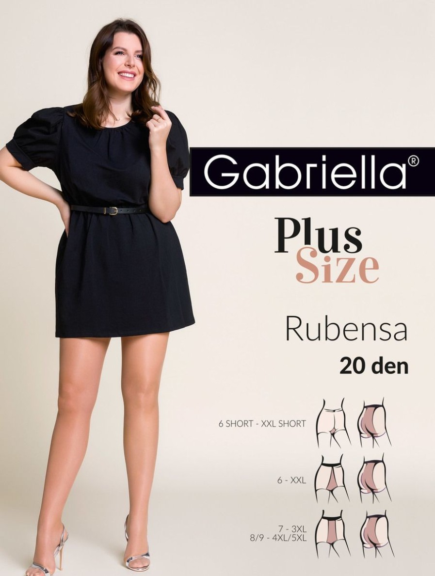 Gabriella Strumpfhose Rubensa Plus Size 20 Den Plus Size