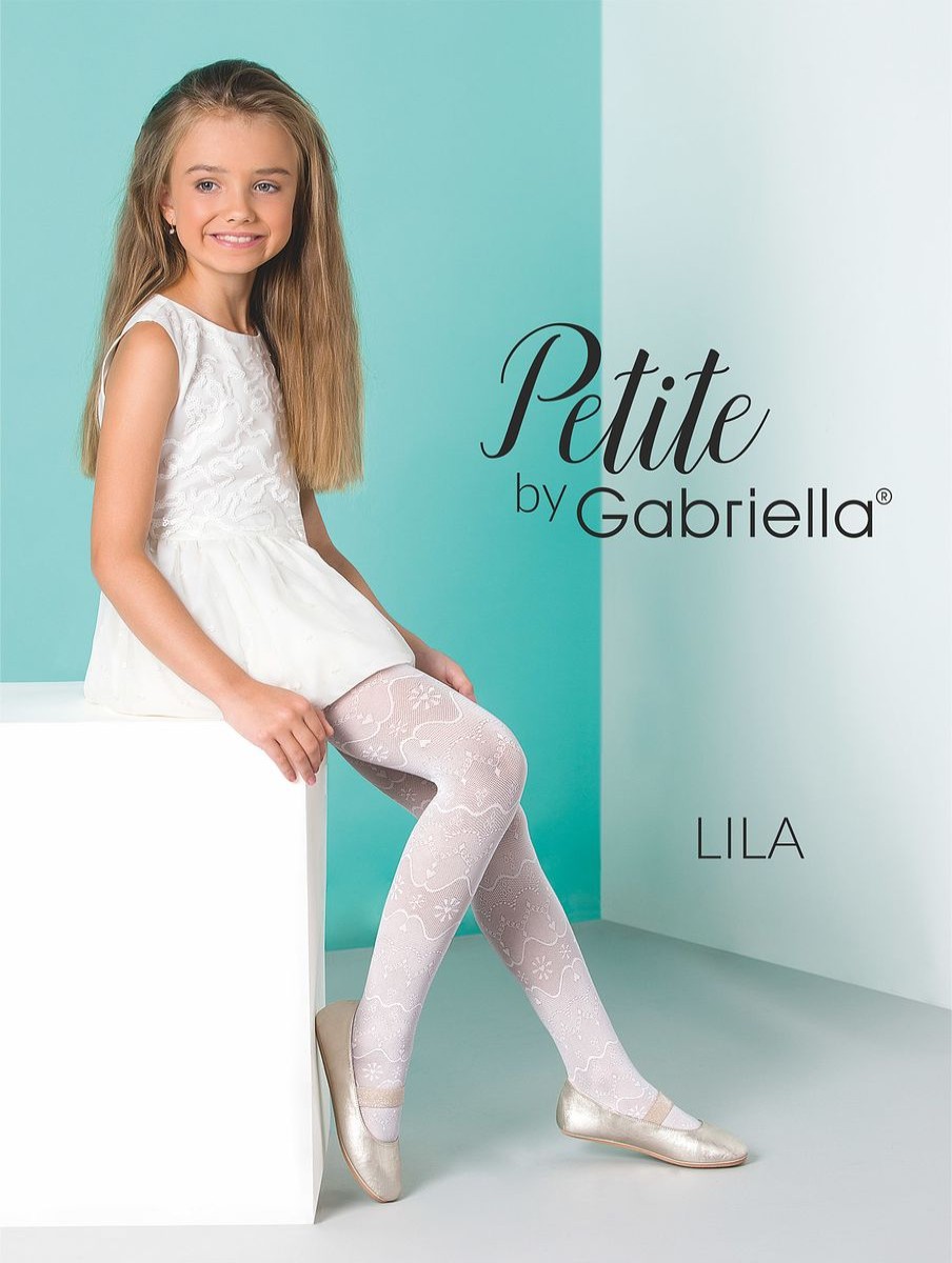 Gabriella Kinderstrumpfhose Lila Mit Muster