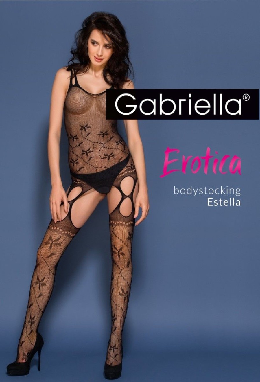 Gabriella Bodystocking Estella Nero Bodystocking