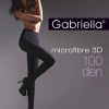 Gabriella Strumpfhose Microfibre 3D 100 Den Nero Plus Size