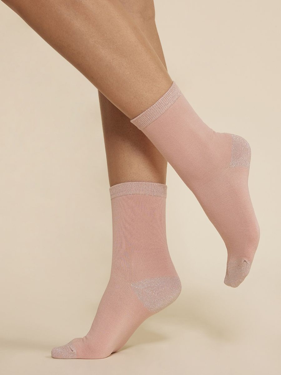 Gabriella Socken Mit Glitzerdetails Sw001B Rose Klassische